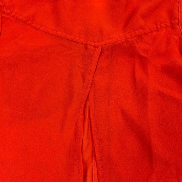 Six Degrees Of Separation Tank Top Womens Small Button Down Open Back Orange - Picture 8 of 8